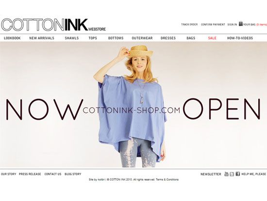 cottonink webstore image of cotton ink webstore