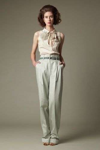 Chris Benz Resort 2011 light blue pants