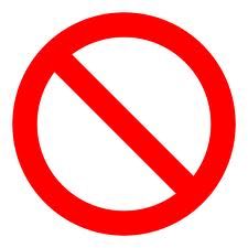 universal no symbol image of the universal no symbol