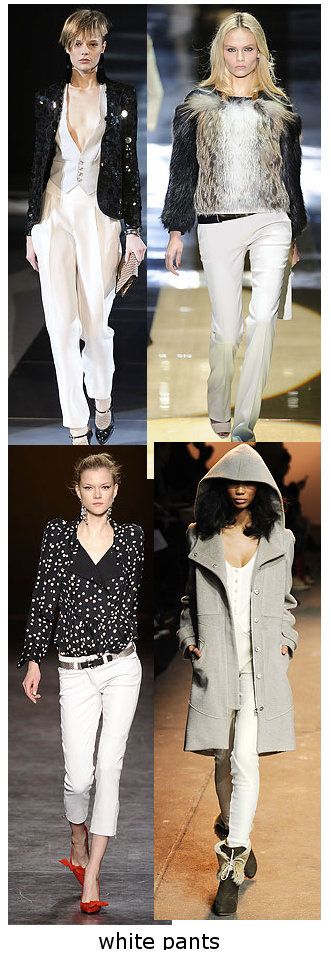 womens fall 2010 white trend
