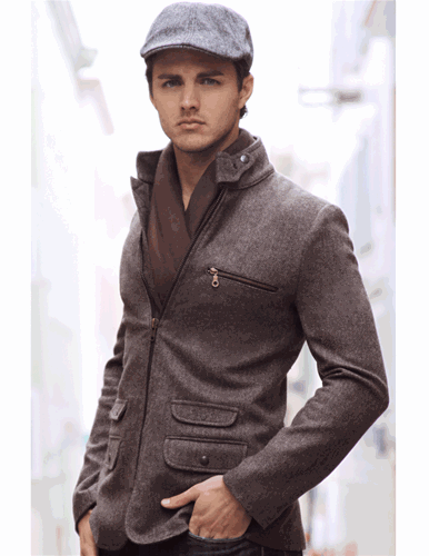 Menk wool herringbone sport coat image of Menk wool herringbone sport coat