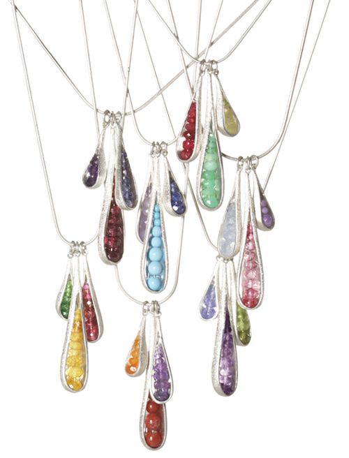 Nina Basharova Pea Pod Pendants image of Nina Basharova Pea Pod Pendants