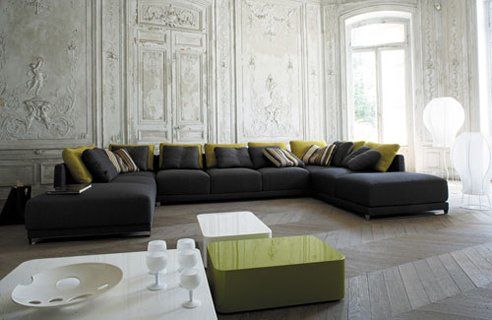 Large grey sofa image of Large grey sofa