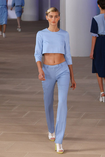 Preen Spring 2012 blue suit image of Preen Spring 2012 blue suit