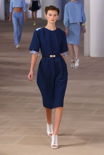 Preen Spring 2012 navy dress image of Preen Spring 2012 navy dress