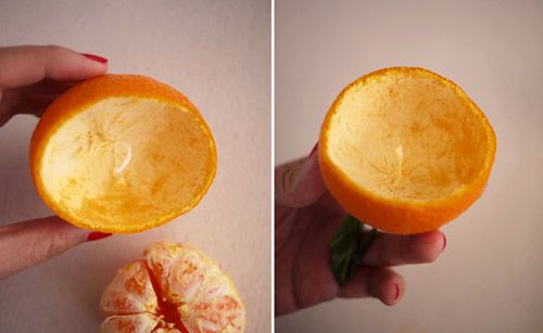 DIY Satsuma candle