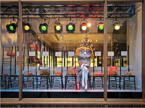 Henri Bendels window display