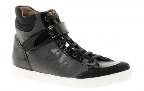 ASOS DOODLE Leather High Tops image of ASOS DOODLE Leather High Tops