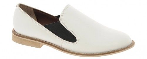ASOS MOTOWN Leather Flat Shoes image of ASOS MOTOWN Leather Flat Shoes