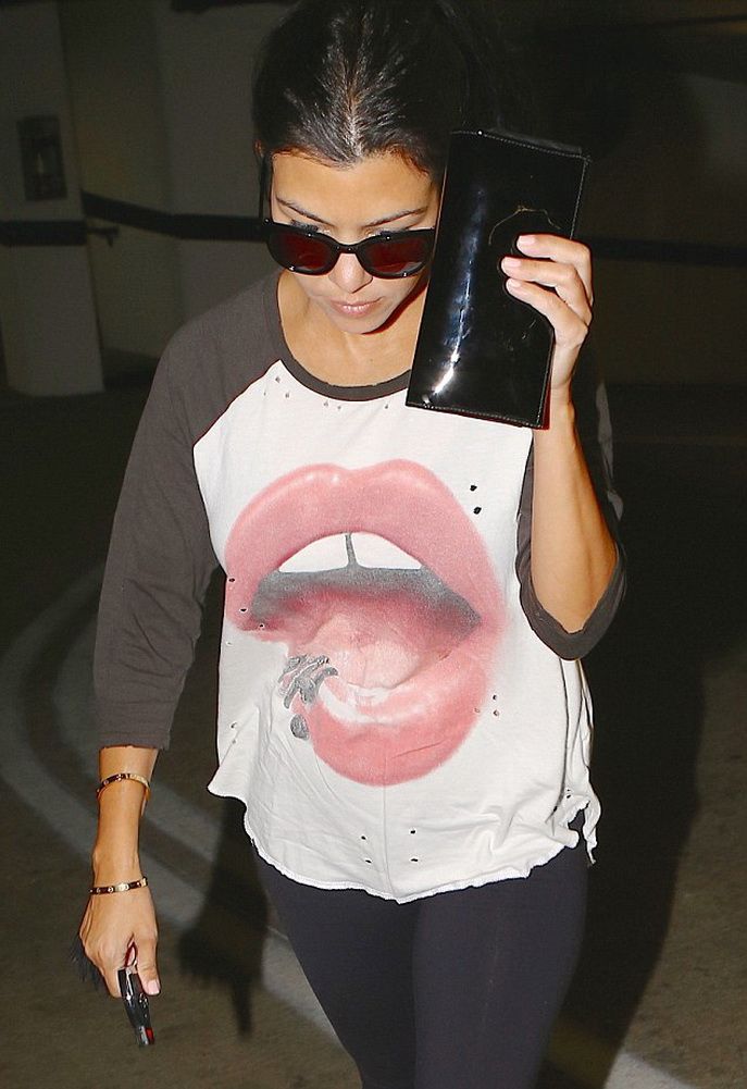Kourtney Kardashian in Lauren Moshi
