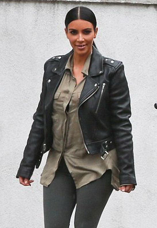 Kim Kardashian in BLK DNM