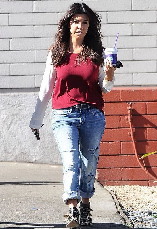 Kourtney Kardashian in Blank NYC